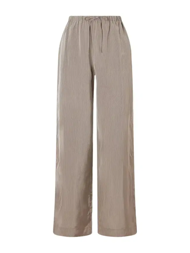 Striped Satin Wide-leg Pants