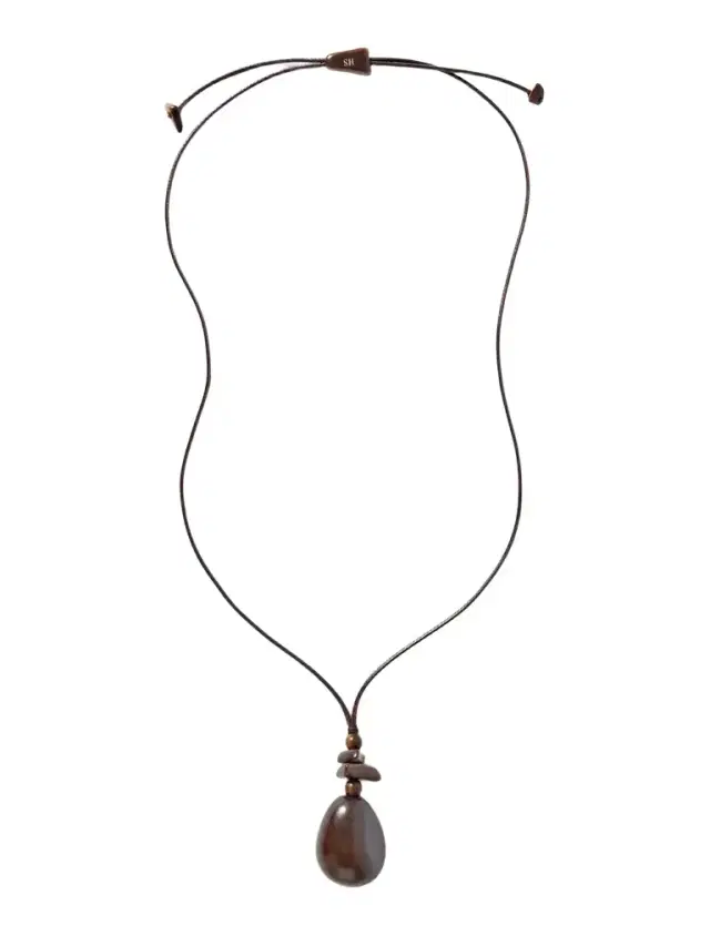 The Pendant Tagua And Leather Necklace