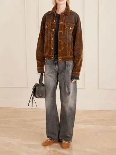 Acne Studios Flocked Denim Jacket | Thumbnail 2