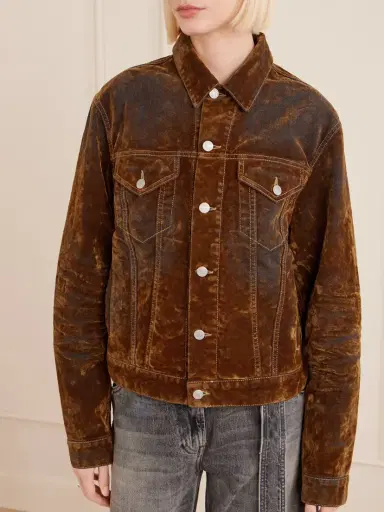 Acne Studios Flocked Denim Jacket | Thumbnail 3