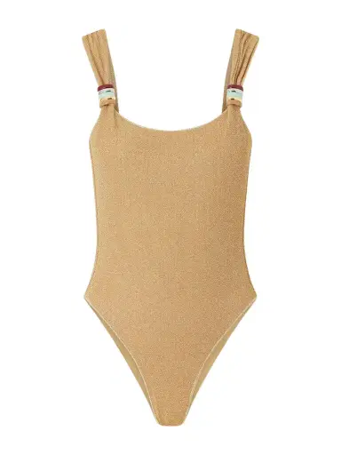 Oséree Lumière Embellished Lurex Swimsuit | Thumbnail 1 Oséree Lumière Embellished Lurex Swimsuit | Thumbnail 1