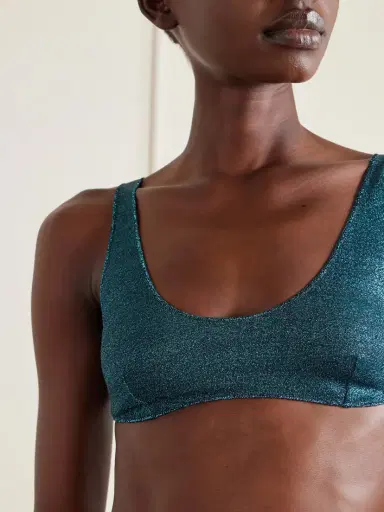 Oséree Lumière Sporty Metallic Bikini | Thumbnail 4