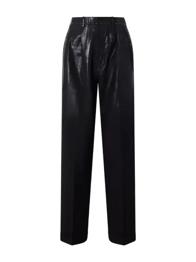 Pleated Wool Straight-leg Pants
