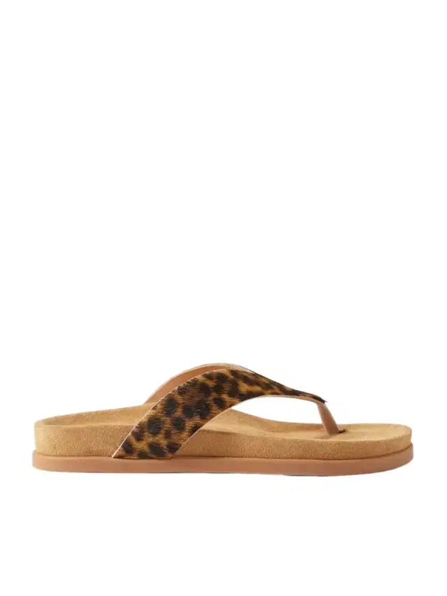Charys Leopard-print Calf Hair Sandals