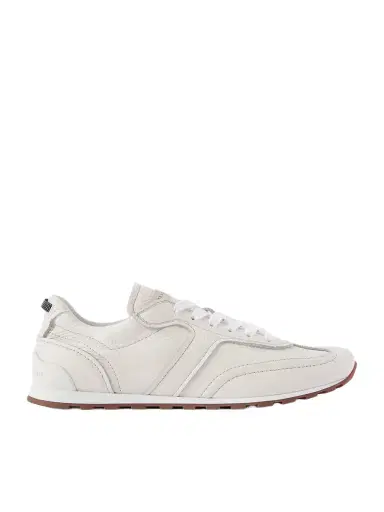 Brunello Cucinelli Embellished Textured-leather Sneakers | Thumbnail 1 Brunello Cucinelli Embellished Textured-leather Sneakers | Thumbnail 1