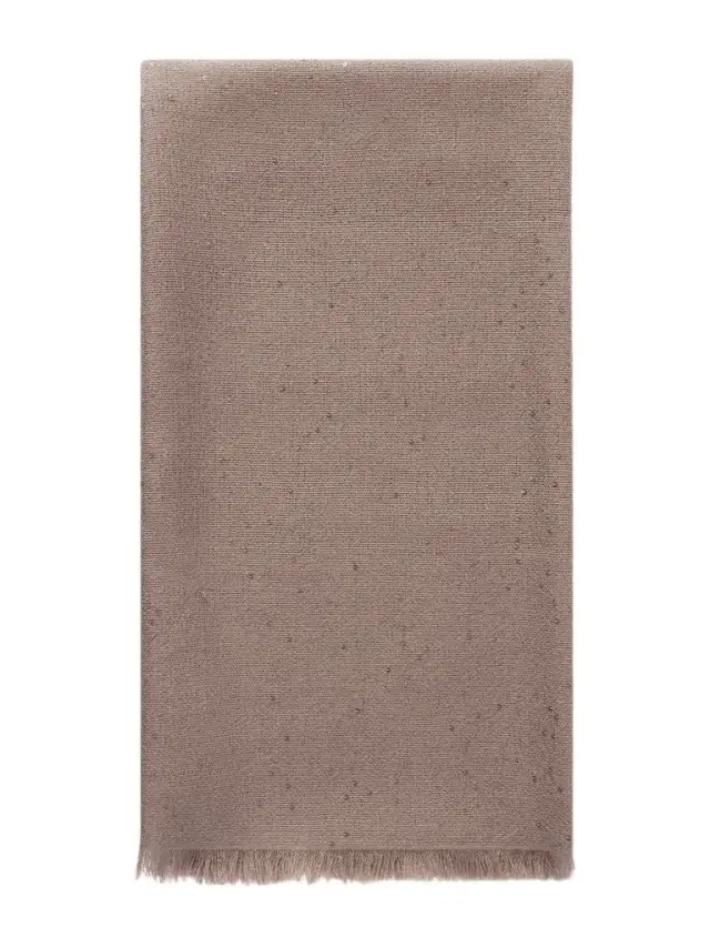 Brunello Cucinelli Sequined Cashmere And Silk-blend Scarf