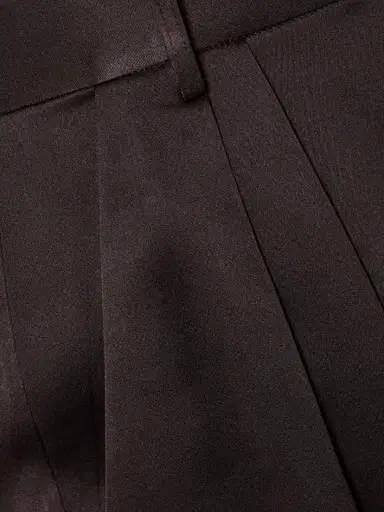 ÉTERNE Josephine Pleated Stretch-silk Satin Straight-leg Pants | Thumbnail 5 ÉTERNE Josephine Pleated Stretch-silk Satin Straight-leg Pants | Thumbnail 5