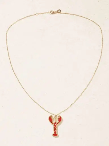 L’Atelier Nawbar Lobster 18-karat Gold, Coral And Diamond Necklace | Thumbnail 4 L’Atelier Nawbar Lobster 18-karat Gold, Coral And Diamond Necklace | Thumbnail 4
