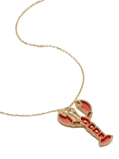 L’Atelier Nawbar Lobster 18-karat Gold, Coral And Diamond Necklace | Thumbnail 1 L’Atelier Nawbar Lobster 18-karat Gold, Coral And Diamond Necklace | Thumbnail 1