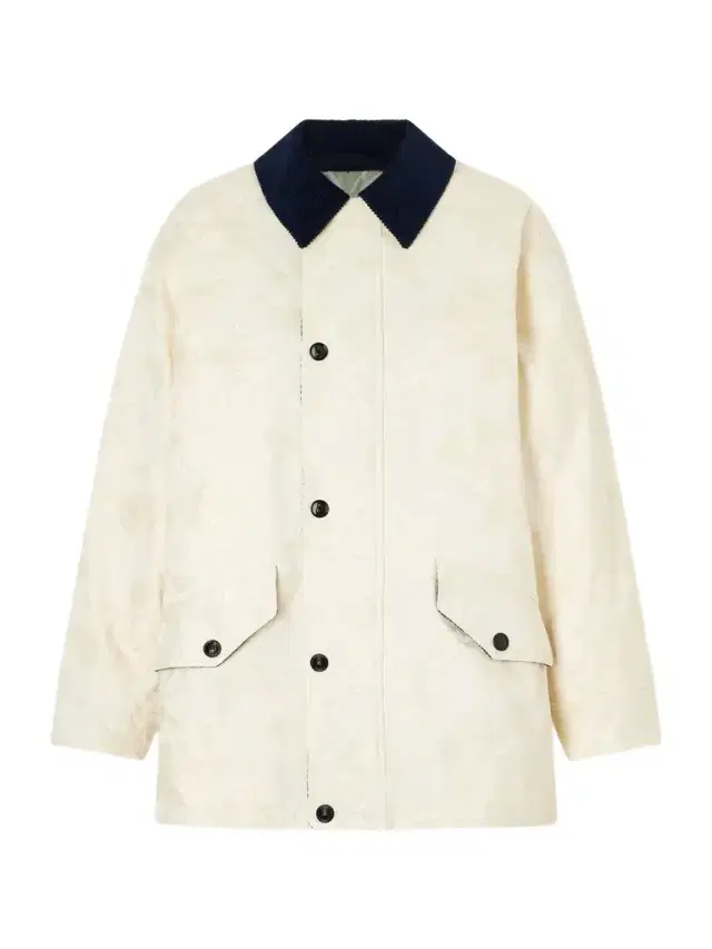 Truffle Corduroy-trimmed Floral-jacquard Cotton-twill Jacket