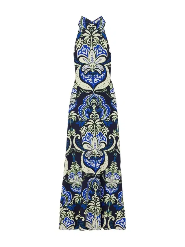 Asher Printed Jersey Maxi Dress