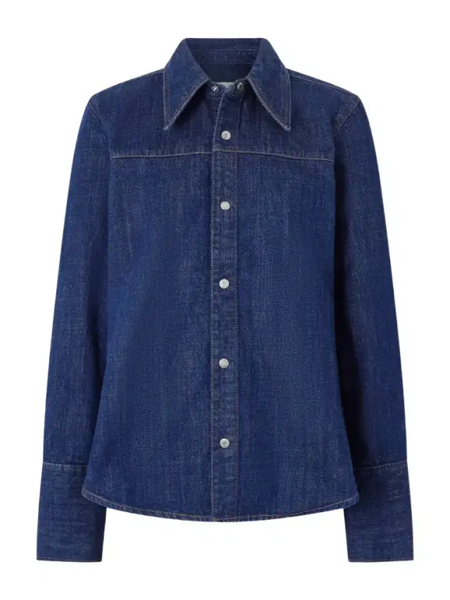 Paneled Denim Shirt