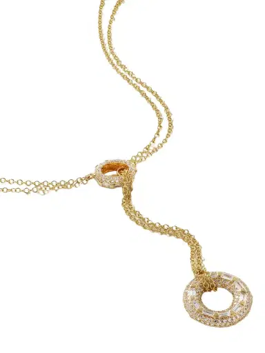 SHAY Orbit 18-karat Gold Diamond Necklace | Thumbnail 1 SHAY Orbit 18-karat Gold Diamond Necklace | Thumbnail 1