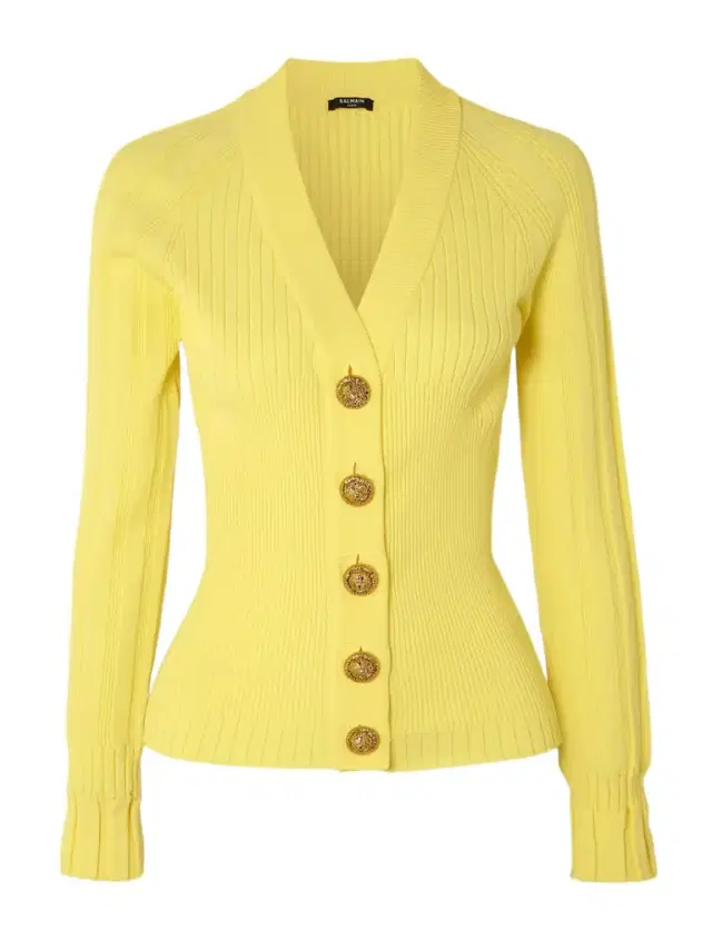 Ribbed-knit Cardigan