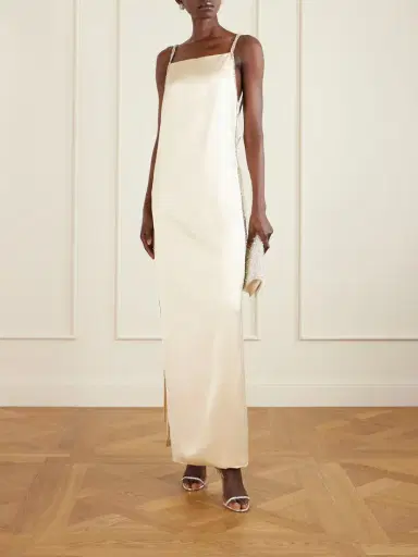 TWP It Had To Be You Crystal-embellished Satin Gown | Thumbnail 2 TWP It Had To Be You Crystal-embellished Satin Gown | Thumbnail 2