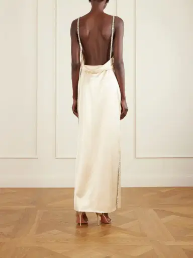 TWP It Had To Be You Crystal-embellished Satin Gown | Thumbnail 3 TWP It Had To Be You Crystal-embellished Satin Gown | Thumbnail 3