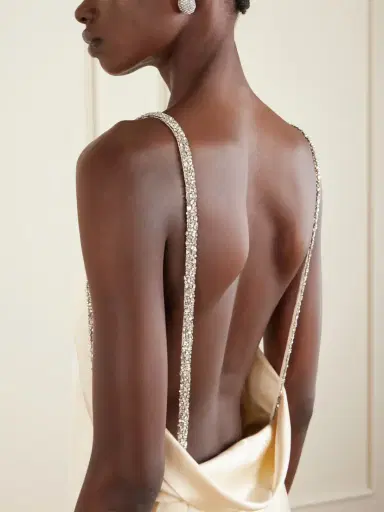 TWP It Had To Be You Crystal-embellished Satin Gown | Thumbnail 4 TWP It Had To Be You Crystal-embellished Satin Gown | Thumbnail 4