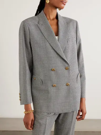 Blazé Milano Regal Nightbreak Double-breasted Houndstooth Wool Blazer | Thumbnail 3 Blazé Milano Regal Nightbreak Double-breasted Houndstooth Wool Blazer | Thumbnail 3