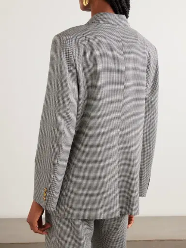 Blazé Milano Regal Nightbreak Double-breasted Houndstooth Wool Blazer | Thumbnail 4 Blazé Milano Regal Nightbreak Double-breasted Houndstooth Wool Blazer | Thumbnail 4