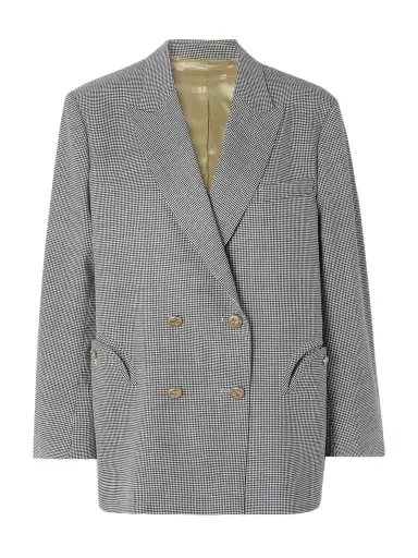 Blazé Milano Regal Nightbreak Double-breasted Houndstooth Wool Blazer | Thumbnail 1 Blazé Milano Regal Nightbreak Double-breasted Houndstooth Wool Blazer | Thumbnail 1