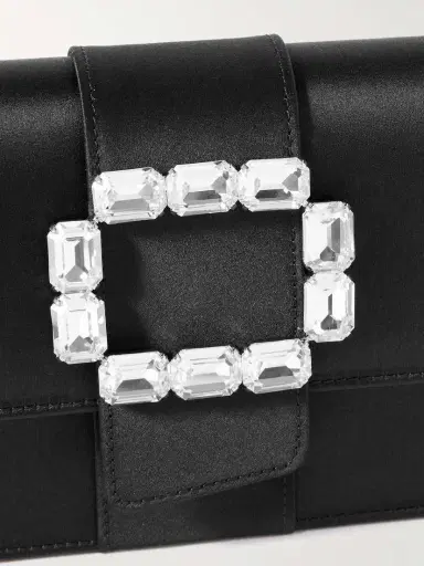 Manolo Blahnik Maycapjou Crystal-embellished Satin Clutch | Thumbnail 4 Manolo Blahnik Maycapjou Crystal-embellished Satin Clutch | Thumbnail 4