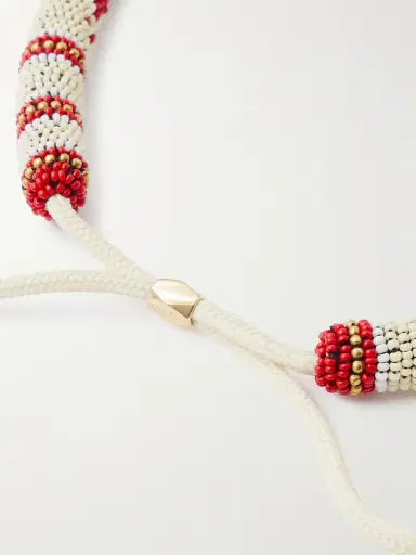 Isabel Marant Nina Beaded Glass And Cord Necklace | Thumbnail 3