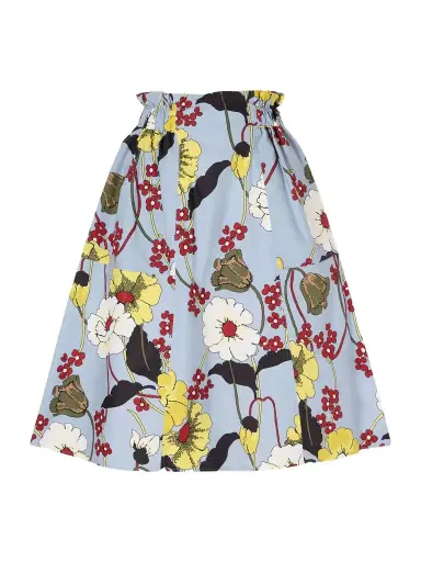 Marni Paneled Floral-print Cotton-poplin Midi Skirt | Thumbnail 1 Marni Paneled Floral-print Cotton-poplin Midi Skirt | Thumbnail 1