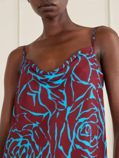 Dries Van Noten Draped Floral-print Satin-crepe Camisole | Thumbnail 5