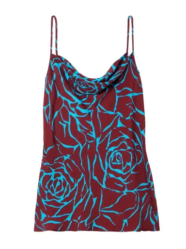 Dries Van Noten Draped Floral-print Satin-crepe Camisole | Thumbnail 1