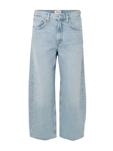 AGOLDE Low Curve Fray High-rise Wide-leg Jeans | Thumbnail 1