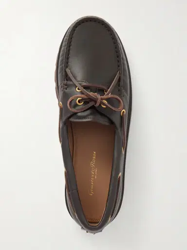 Gianvito Rossi Leather Boat Shoes | Thumbnail 6 Gianvito Rossi Leather Boat Shoes | Thumbnail 6