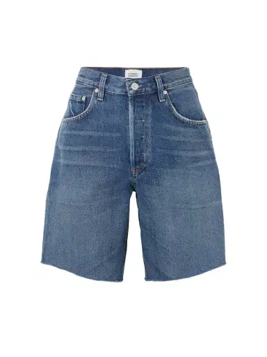 Citizens of Humanity Ayla Frayed Denim Shorts | Thumbnail 1 Citizens of Humanity Ayla Frayed Denim Shorts | Thumbnail 1