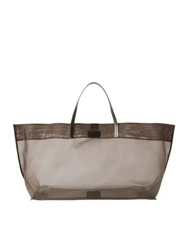 Christos Leather-trimmed Mesh Tote