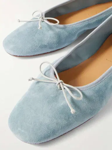 aeyde Tiby Bow-detailed Suede Ballet Flats | Thumbnail 4 aeyde Tiby Bow-detailed Suede Ballet Flats | Thumbnail 4