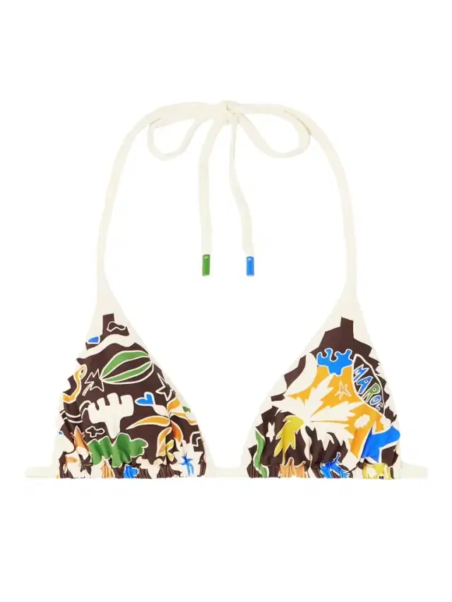 Maroc Printed Triangle Bikini Top