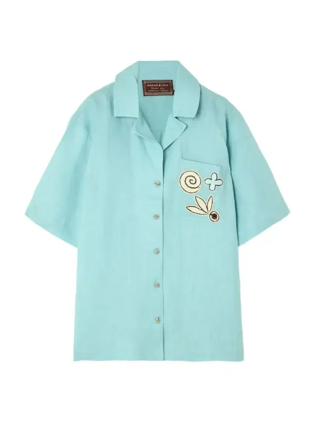 Azar Embroidered Cotton-gauze Shirt
