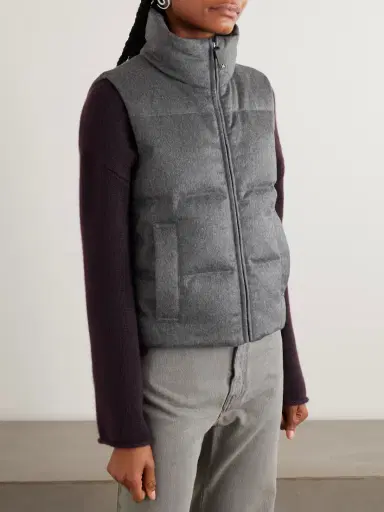 Max Mara Camoroso Quilted Padded Cashmere Down Gilet | Thumbnail 3 Max Mara Camoroso Quilted Padded Cashmere Down Gilet | Thumbnail 3