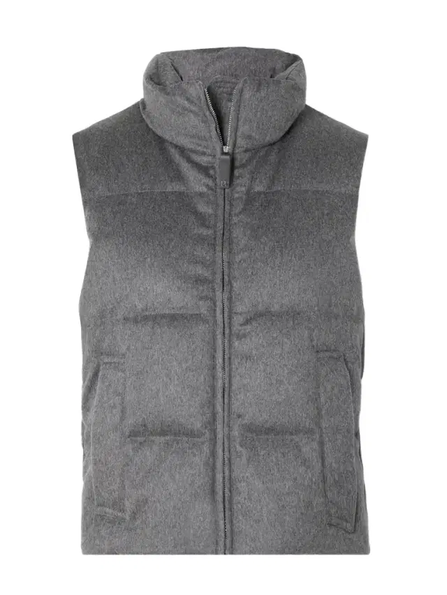 Camoroso Quilted Padded Cashmere Down Gilet