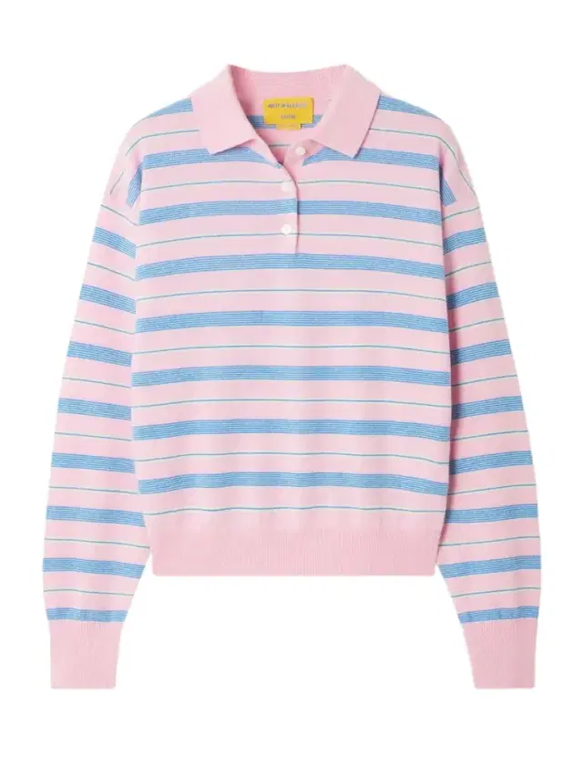 Collegiate Striped Cashmere Polo Sweater