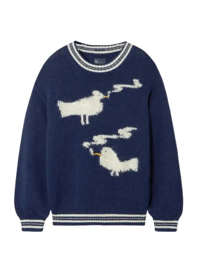 Oversized Striped Intarsia-knit Sweater