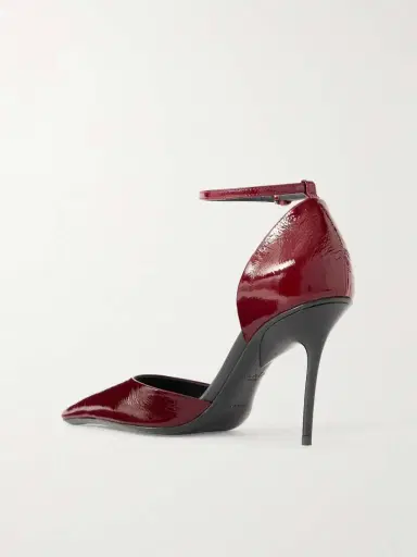 Alaïa D'orsay 90 Glossed Textured-leather Pumps | Thumbnail 3