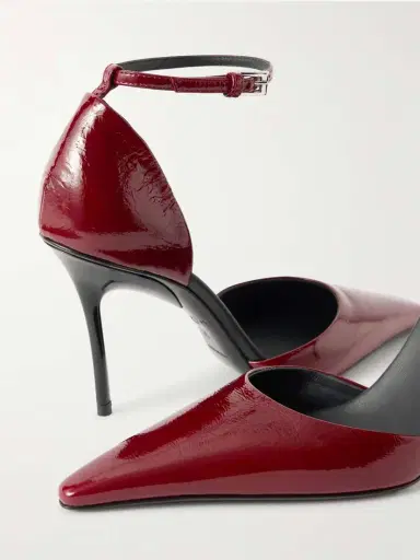Alaïa D'orsay 90 Glossed Textured-leather Pumps | Thumbnail 4