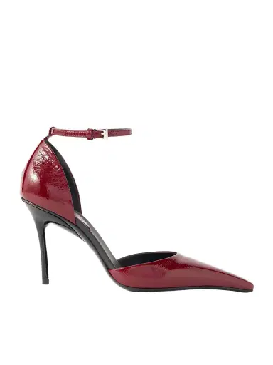 Alaïa D'orsay 90 Glossed Textured-leather Pumps | Thumbnail 1