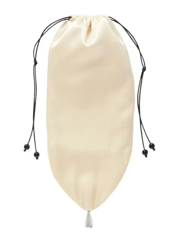 Teardrop Embellished Satin Drawstring Pouch