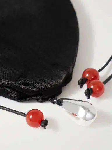 Sophie Buhai Teardrop Embellished Satin Drawstring Pouch | Thumbnail 4 Sophie Buhai Teardrop Embellished Satin Drawstring Pouch | Thumbnail 4