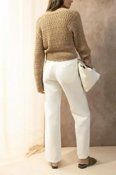 Brunello Cucinelli Braided V Neck Top | Thumbnail 3 Brunello Cucinelli Braided V Neck Top | Thumbnail 3