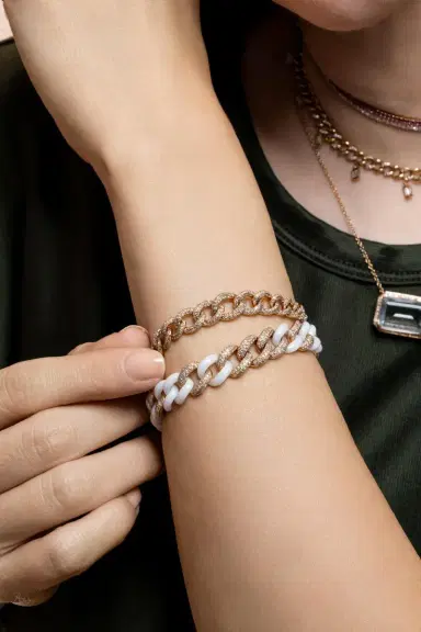 SHAY JEWELRY Diamond Gradual Link Bracelet | Thumbnail 2 SHAY JEWELRY Diamond Gradual Link Bracelet | Thumbnail 2