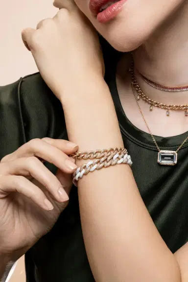SHAY JEWELRY Diamond Gradual Link Bracelet | Thumbnail 3 SHAY JEWELRY Diamond Gradual Link Bracelet | Thumbnail 3