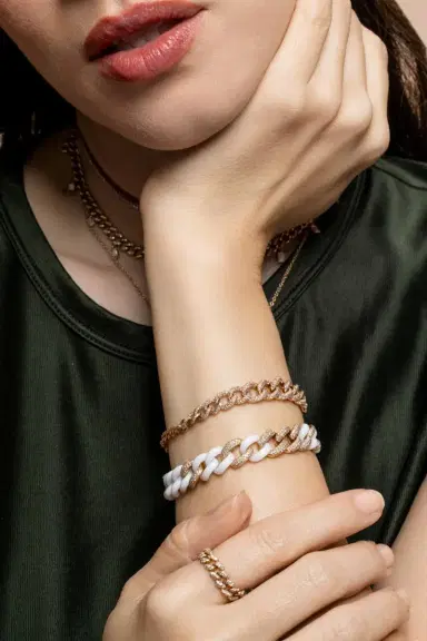 SHAY JEWELRY Diamond Gradual Link Bracelet | Thumbnail 4 SHAY JEWELRY Diamond Gradual Link Bracelet | Thumbnail 4