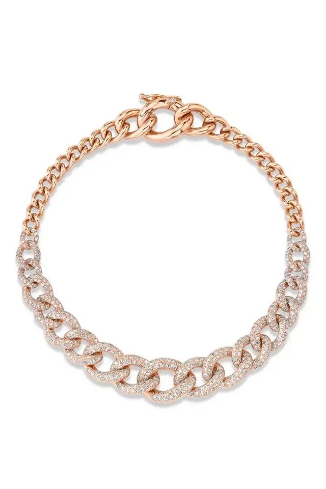 SHAY JEWELRY Diamond Gradual Link Bracelet